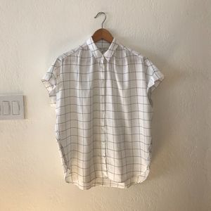 Madewell Courier Short Sleeve Cotton Shirt Small